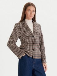 Tommy Hilfiger Marynarka Heritage WW0WW48266 Beżowy Regular Fit. Brązowe żakiety damskie Tommy Hilfiger, bez wzorów, z wełny. Za 1,299.00 zł.