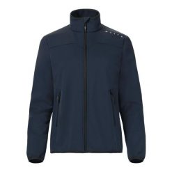 Damska kurtka wodoodporna Musto Evolution Softshell. Niebieskie kurtki sportowe damskie Musto, bez wzorów, z softshellu, bez kaptura. Za 636.50 zł.
