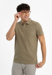 Koszulka polo O-DAMSON. Koszulki sportowe męskie Volcano, na lato, l, bez wzorów, z materiału, bez kołnierzyka, bez ramiączek. Za 99.99 zł.