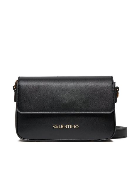 Valentino Torebka Zero Re VBS7B303 Czarny. Czarne listonoszki damskie Valentino, bez wzorów, ze skóry, bez dodatków. Za 366.99 zł.