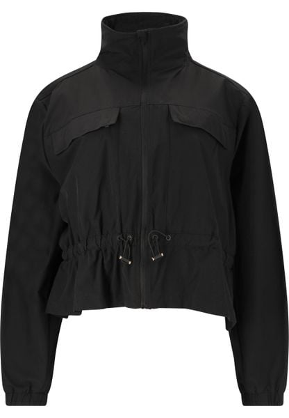 Kurtka damska Athlecia Hero V2. Czarne kurtki damskie Athlecia, bez wzorów, z elastanu, bez kaptura. Za 297.50 zł.