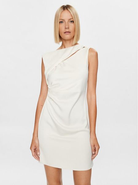 Marella Sukienka codzienna Aletta 2332260233200 Écru Regular Fit. Sukienki damskie Marella, na co dzień, bez wzorów, z syntetyku, bez kołnierzyka, bez ramiączek, proste. Za 679.99 zł.