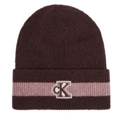 Czapka Calvin Klein. Czerwone czapki i kapelusze damskie Calvin Klein, na zimę, bez wzorów. Za 209.99 zł.