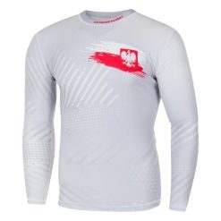 Koszulka sportowa męska Rashguard do MMA EXTREME HOBBY POLAND PRIME. Białe bluzy męskie EXTREME HOBBY, m, bez wzorów, z bawełny, bez kołnierzyka, bez ramiączek, do biegania. Za 209.00 zł.