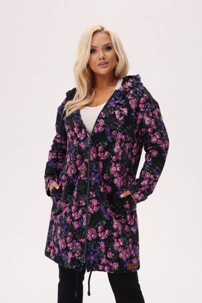 Bluza z kapturem Jeżynowy ogród - kobiecość, która kwitnie wieczorem PLUS SIZE XXL OVERSIZE JESIEŃ. Czerwone bluzy damskie Moda Size Plus Iwanek, na jesień, plus size, z aplikacjami, z bawełny, z kapturem. W wyprzedaży za 229.90 zł.