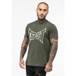 T-shirt o klasycznym kroju Tapout Basic. Białe koszulki sportowe męskie TAPOUT, bez wzorów, z bawełny, klasyczne, bez kołnierzyka. Za 119.00 zł.