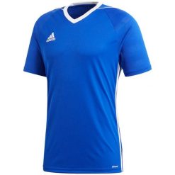 Koszulka piłkarska męska adidas Tiro 17 Jersey. Białe koszulki sportowe męskie Adidas, m, bez wzorów, z jersey, bez kołnierzyka, bez ramiączek, do piłki nożnej, climacool (adidas). Za 101.99 zł.
