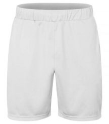 Clique Basic Active Shorts – szorty unisex z 100% spun dyed poliesteru. Białe szorty męskie CLIQUE, xl, bez wzorów, z dzianiny. Za 102.17 zł.