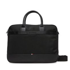 Torba na laptopa Tommy Hilfiger. Czarne torby na laptopa męskie Tommy Hilfiger, bez wzorów, z nylonu. Za 569.99 zł.