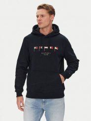 Tommy Hilfiger Bluza Multi Flags MW0MW38666 Granatowy Regular Fit. Niebieskie bluzy męskie Tommy Hilfiger, l, bez wzorów, z bawełny, bez kaptura. Za 429.99 zł.