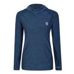 Bluza sportowa z kapturem damska Sprint City. Niebieskie bluzy sportowe damskie Dare 2b, bez wzorów, z kapturem, do biegania. W wyprzedaży za 129.99 zł.
