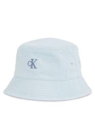 Calvin Klein Kapelusz Embro Monogram Denim Bucket Hat LV04K5021G Błękitny. Niebieskie czapki i kapelusze damskie Calvin Klein, bez wzorów, z bawełny. Za 189.99 zł.