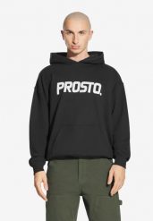 Bluza sportowa męska Prosto Big Log z kapturem. Czarne bluzy męskie Prosto., l, z aplikacjami, z bawełny, z kapturem. Za 209.99 zł.