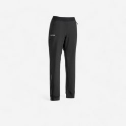 Spodnie treningowe do hokeja na trawie damskie Korok FH900. Czarne spodnie sportowe damskie KOROK, l, bez wzorów, z elastanu, na fitness i siłownię. Za 69.99 zł.