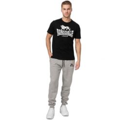 Spodnie do biegania Lonsdale Two Tones. Czarne eleganckie spodnie męskie Lonsdale, xl, bez wzorów, z dresówki. Za 264.50 zł.