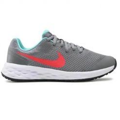 Buty do biegania damskie Nike Revolution 6 NN. Szare obuwie sportowe damskie Nike, bez wzorów, z materiału, do biegania, nike revolution. Za 308.00 zł.