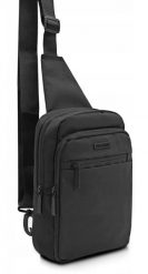 Czarna, Męska Torba na Ramię Typu Crossbody - Pako Jeans. Czarne saszetki męskie Pako Jeans, z jeansu, małe. Za 85.00 zł.