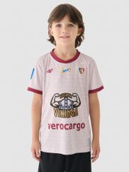 4F Koszulka klubowa wyjazdowa z sezonu 2024/25 chłopięca 4F x Piast Gliwice - multikolor 146/152 (10-12 lat). Brązowe t-shirty dla chłopców 4f, bez wzorów, z dzianiny, bez ramiączek. Za 239.99 zł.