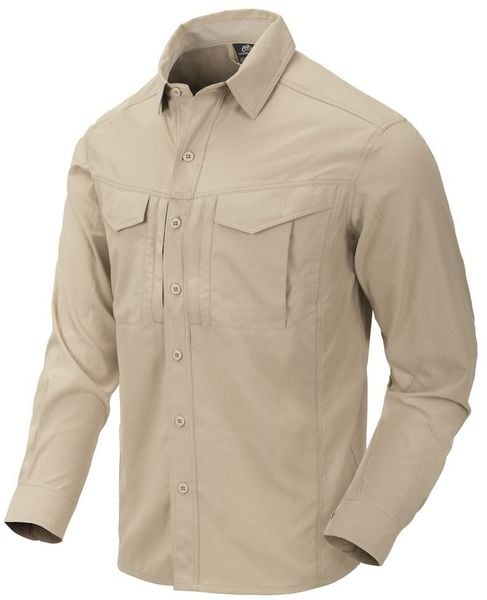 Helikon-Tex Koszula DEFENDER Mk2 Tropical® - Silver Mink. Szare koszule męskie HELIKON-TEX, m, bez wzorów, bez kołnierzyka, bez ramiączek. Za 165.05 zł.