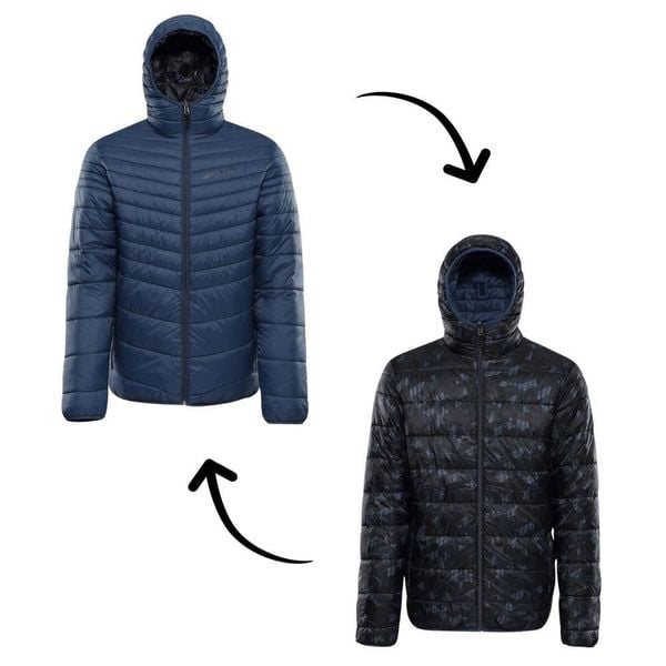 Kurtka męska ocieplana dwustronna Alpine Pro Erom. Niebieskie kurtki męskie Alpine Pro, m, bez wzorów, z puchu, trekkingowe. W wyprzedaży za 499.00 zł.