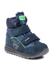 Primigi Kozaki GORE-TEX 4854011 S Granatowy. Niebieskie buty zimowe chłopięce Primigi, bez wzorów, z gore-texu, bez zapięcia. Za 269.99 zł.