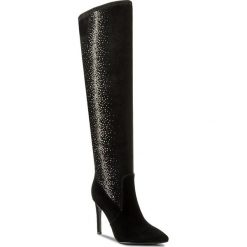 Muszkieterki SCA'VIOLA - F-37 Black Suede. Czarne kozaki damskie Sca'viola, z materiału. W wyprzedaży za 529.00 zł.