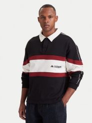 Kappa Polo 37284HW Czarny Comfort Fit. Czarne koszulki polo męskie Kappa, m, bez wzorów, z bawełny, bez ramiączek. Za 199.99 zł.
