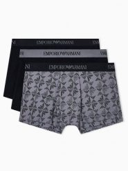 Emporio Armani Underwear Komplet bokserek EM000260 AF10800 MC200 Czarny. Czarne bokserki męskie Emporio Armani Underwear, m, bez wzorów, z bawełny. Za 229.00 zł.