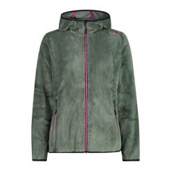 Bluza damska turystyczna CMP 38P1546. Zielone bluzy sportowe damskie CMP, xs, bez wzorów, bez kaptura, trekkingowe. Za 249.99 zł.