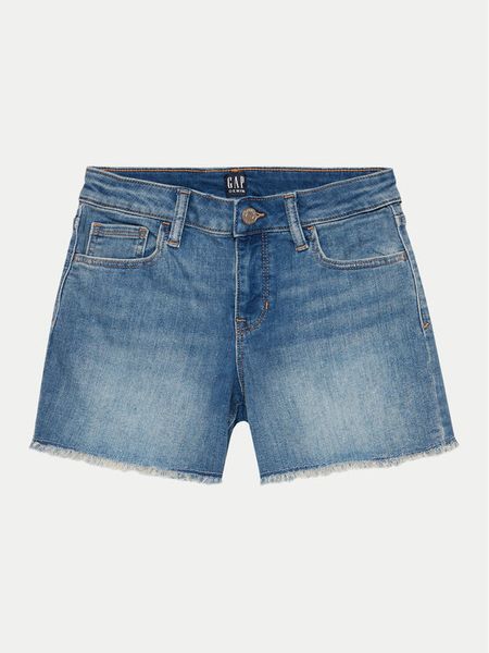 Gap Szorty jeansowe 603115-01 Niebieski Regular Fit. Niebieskie spodenki dla dziewczynek GAP, bez wzorów, z bawełny. Za 169.99 zł.
