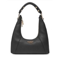 Torebka Guess. Czarne torebki do ręki damskie Guess, z aplikacjami, klasyczne, bez dodatków. Za 349.99 zł.