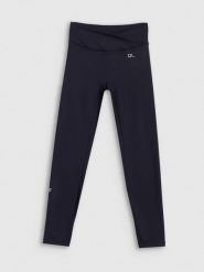 4F Legginsy treningowe damskie 4F x Anna Lewandowska - czarne S. Czarne legginsy damskie 4f, l, bez wzorów, z materiału, z podwyższonym stanem, długie, na fitness i siłownię. Za 129.99 zł.