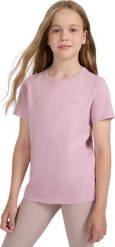 4f Koszulka dla dziewczynki 4F F2397 jasny róż 4FJWAW25TTSHF2397 56S 164cm. Czerwone bluzki dla dziewczynek 4f, bez wzorów, bez kołnierzyka, bez ramiączek. Za 30.80 zł.
