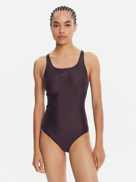 Adidas Strój kąpielowy 3-Stripes JZ5509 Fioletowy Slim Fit. Fioletowe kostiumy jednoczęściowe damskie Adidas, bez wzorów, z syntetyku, sportowe, żeglarskie. Za 149.99 zł.