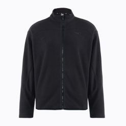 Kurtka do biegania damska PUMA Winter Tech Polar Fleece. Czarne kurtki damskie Puma, bez wzorów, z polaru, bez kaptura, do biegania. Za 299.99 zł.