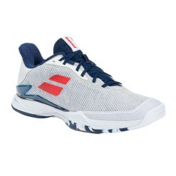 Buty tenisowe męskie Babolat Jet Tere AC 43. Białe buty sportowe męskie BABOLAT, bez zapięcia, tenisowe. Za 479.00 zł.