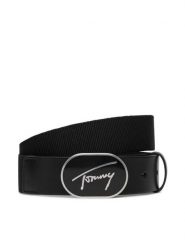 Tommy Jeans Pasek AM0AM15265 Czarny. Czarne paski damskie Tommy Jeans, bez wzorów, z jeansu. Za 229.99 zł.