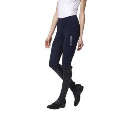 Damskie legginsy jeździeckie z pełną przyczepnością Vestrum Yakushima. Niebieskie legginsy damskie VESTRUM, bez wzorów. Za 600.50 zł.