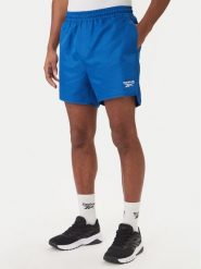 Reebok Szorty sportowe Best RK25557CCM Niebieski Regular Fit. Niebieskie krótkie spodenki sportowe męskie Reebok, l, bez wzorów, z syntetyku. Za 129.99 zł.