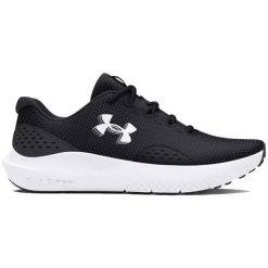 Buty do biegania damskie UA W Charged Surge 4 Under Armour 3027007. Czarne obuwie sportowe damskie Under Armour, bez wzorów, do biegania. Za 269.99 zł.