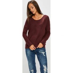 Review - Sweter. Brązowe swetry damskie Review, z bawełny, z okrągłym kołnierzem. Za 99.90 zł.