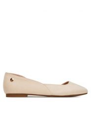 DeeZee Baleriny 9-830-B Beżowy. Brązowe baleriny damskie DeeZee, bez wzorów, z materiału, bez obcasa. Za 89.99 zł.