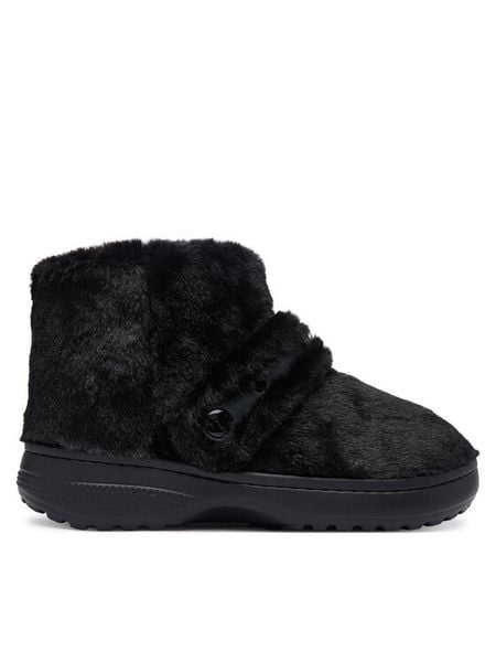 Crocs Kapcie Classic Unfurgettable Boot 211743 Czarny. Czarne kapcie damskie Crocs, bez wzorów. Za 379.99 zł.
