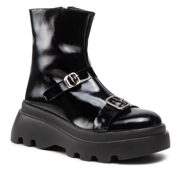 Botki Rage Age. Czarne botki damskie Rage Age, bez obcasa, na płaskiej podeszwie, bez zapięcia. Za 359.99 zł.