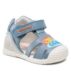 Sandały Biomecanics. Czerwone sandały dziewczęce Biomecanics, bez zapięcia. Za 219.99 zł.