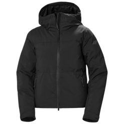 Damska kurtka narciarska Helly Hansen Nora. Czarne kurtki snowboardowe damskie Helly Hansen, xs, bez wzorów, z materiału, długie, bez kaptura, narciarskie. Za 1,045.65 zł.