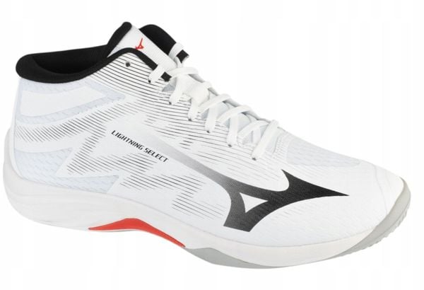 Mizuno Lightning Select Mid białe 40,5 (V1GA267559). Białe buty sportowe męskie Mizuno, bez zapięcia. Za 305.61 zł.