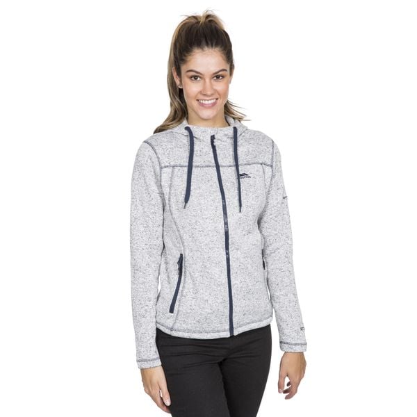 Bluza Polarowa Damska Odelia. Niebieskie bluzy damskie Trespass, l, bez wzorów, z dzianiny, z kapturem, na fitness i siłownię. Za 176.99 zł.