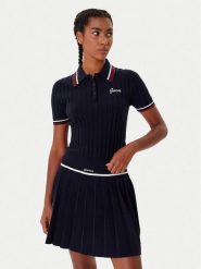 Guess Sweter V5BP04 Z1152 Granatowy Regular Fit. Niebieskie swetry damskie Guess, xl, z aplikacjami, bez kołnierzyka, bez ramiączek, bez kaptura. Za 239.99 zł.