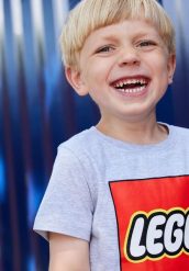 Koszulka Dziecięca LEGO Tano631 Szara. Szare t-shirty dla chłopców LEGO, z aplikacjami, z bawełny, bez ramiączek. Za 79.99 zł.